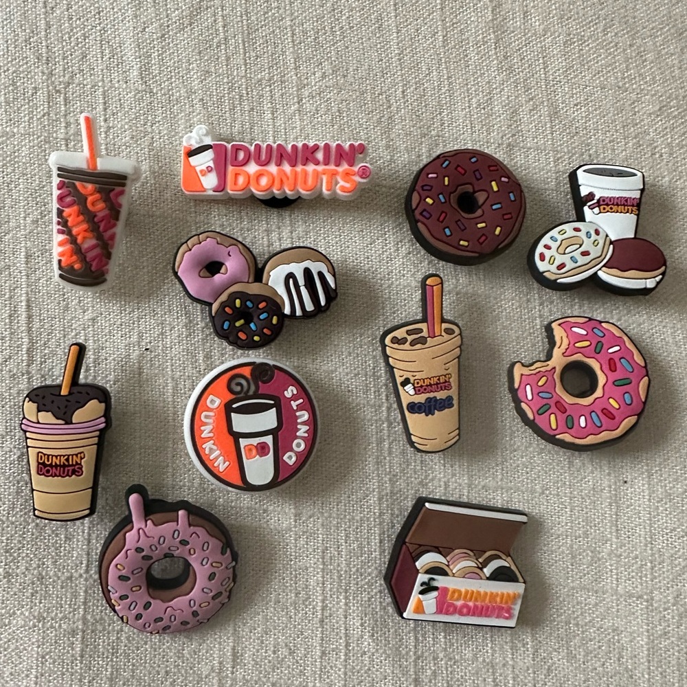Dunkin Donuts & Coffee Charms for your Crocs! Jibbitz